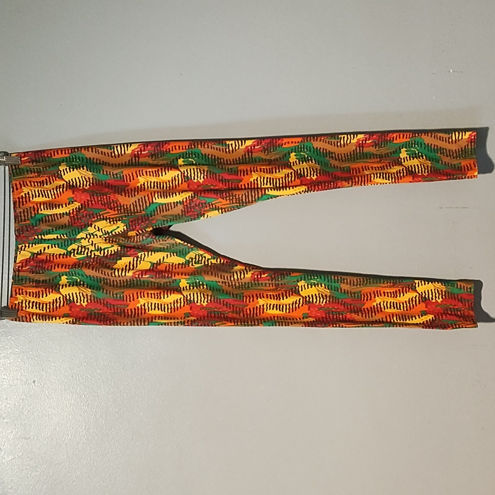 Love University Women's Vibrant Multicolor Patterned Leggings